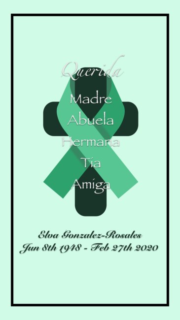 Obituary of Elva Gonzalez-Rosales