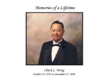 Avis de décès de Chuck L Wong