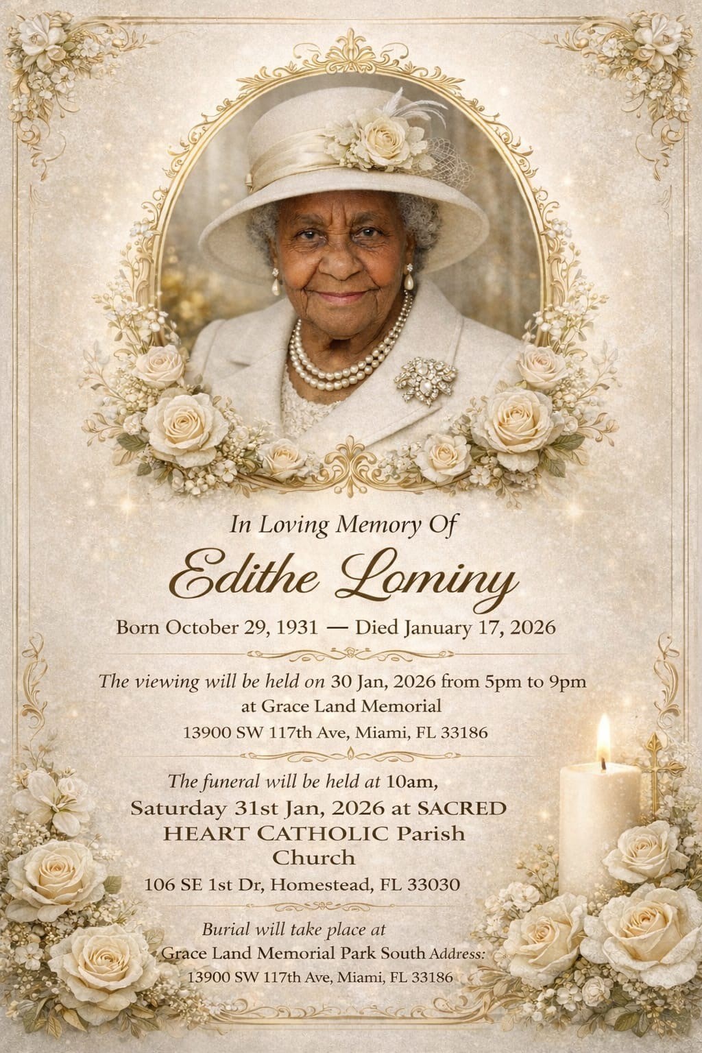 Obituary of Edithe Lominy