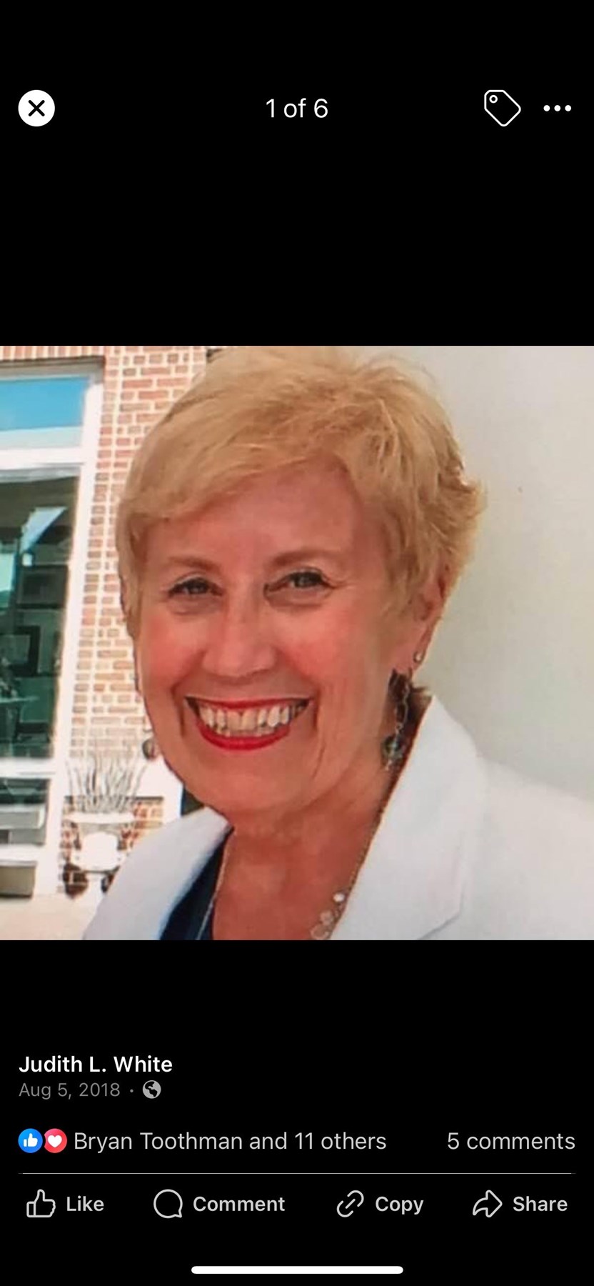 Obituary of Judith White