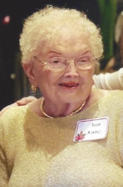 Obituario de Ann Martha Kunz