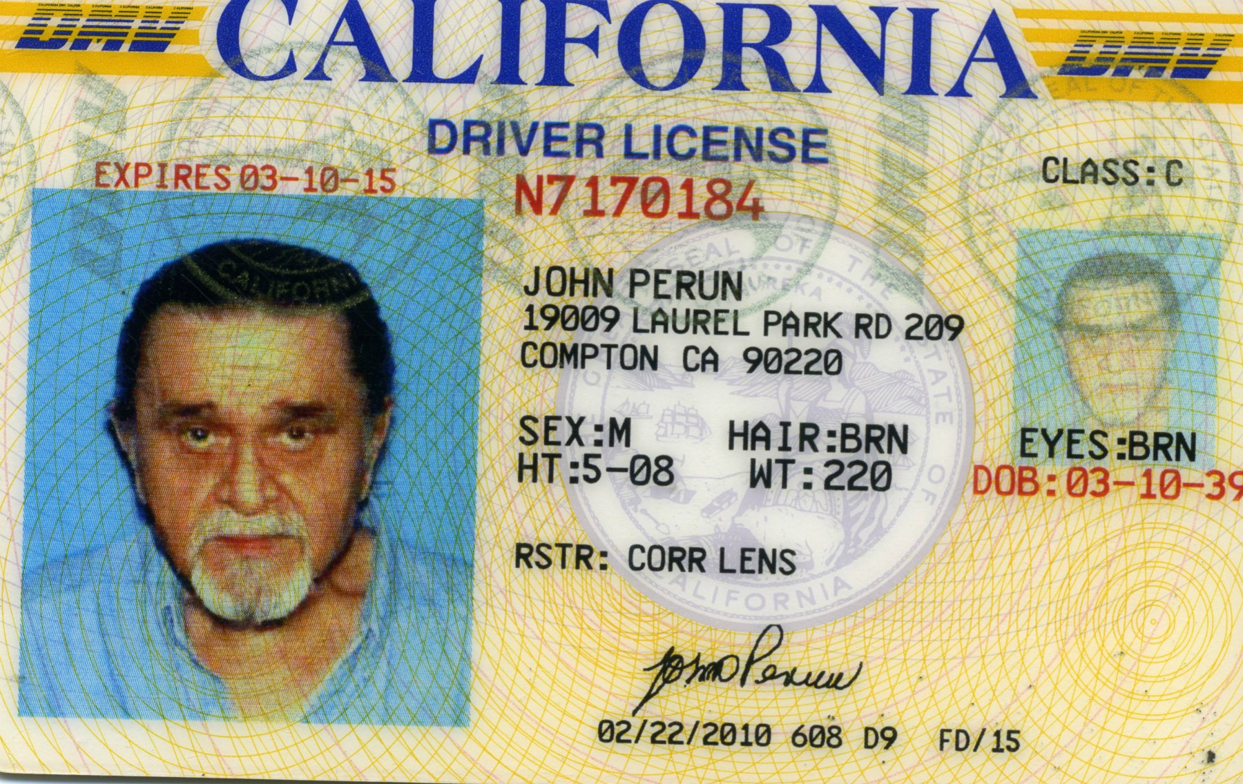 Obituary of John Perun