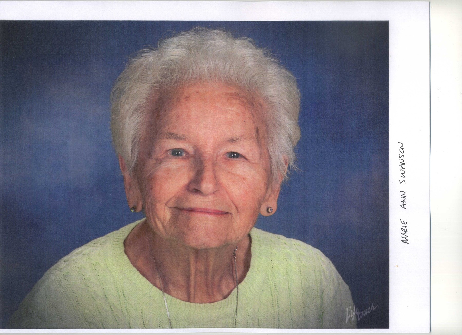 Obituary of Marie Ann Swanson