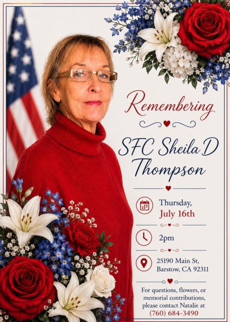 Obituary of Sheila D Thompson