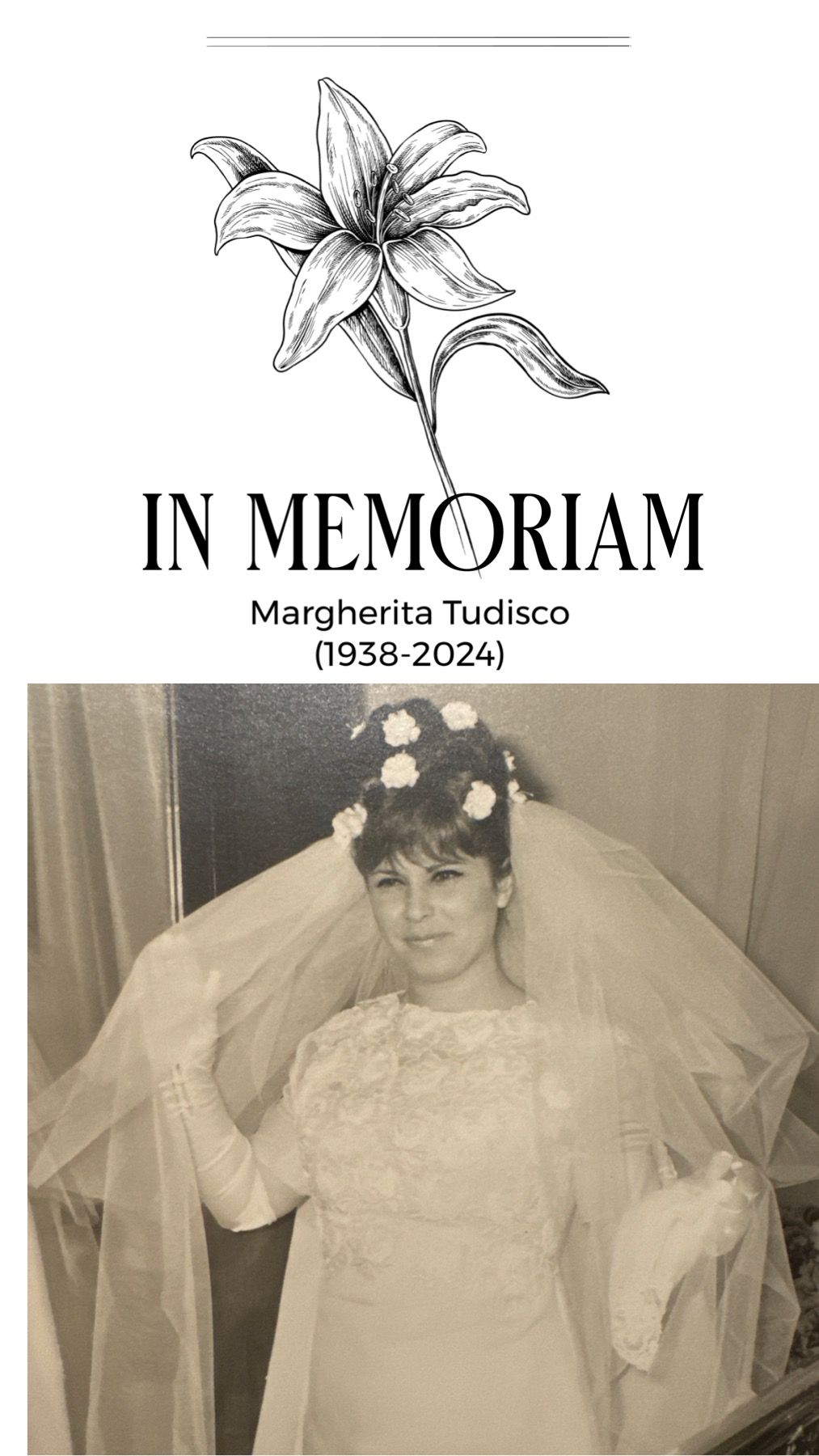 Obituary of Margherita Tudisco