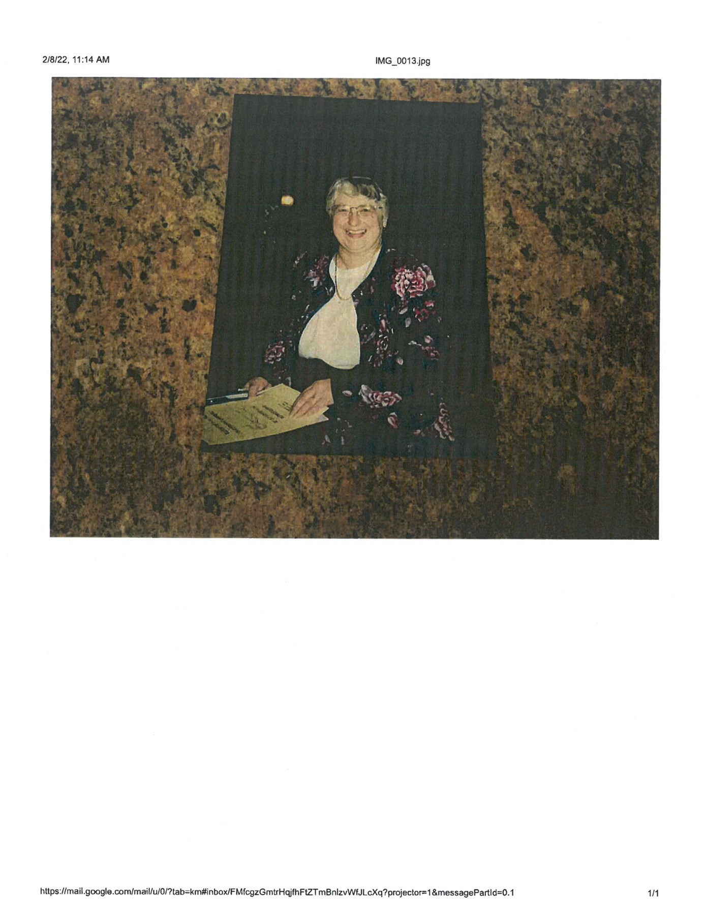 Obituary of Sister Caroline Dawson