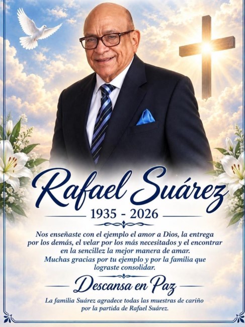 Obituary of Rafael Suarez Cruz
