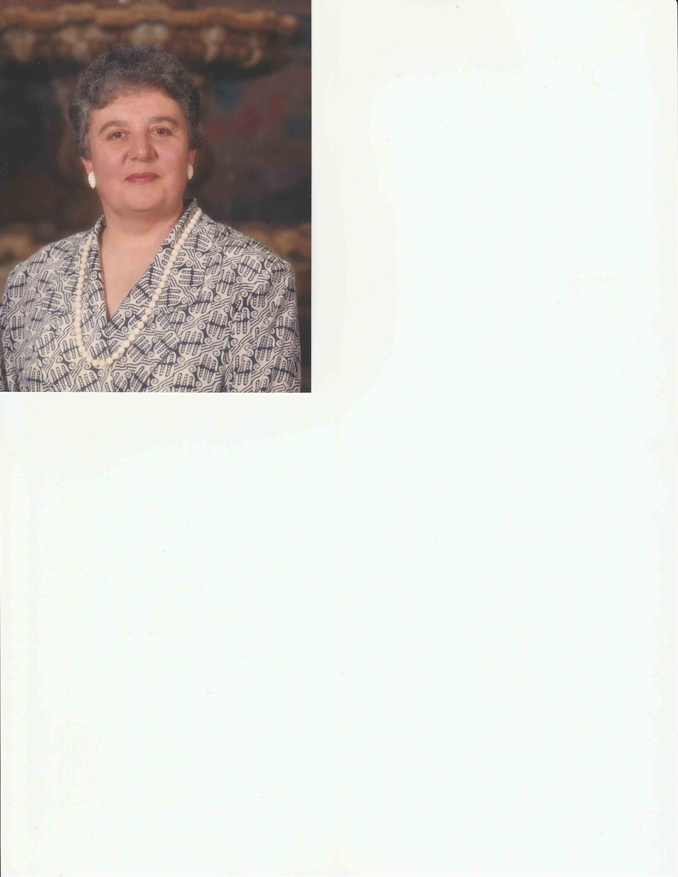 Obituary of Grazia Maria Antinori (nee Carassai)