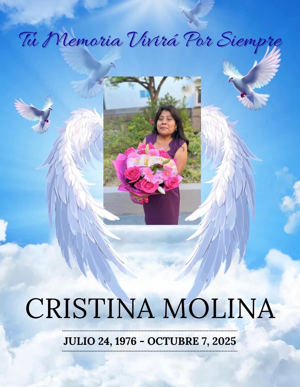 Obituary of Cristina Molina Garcia