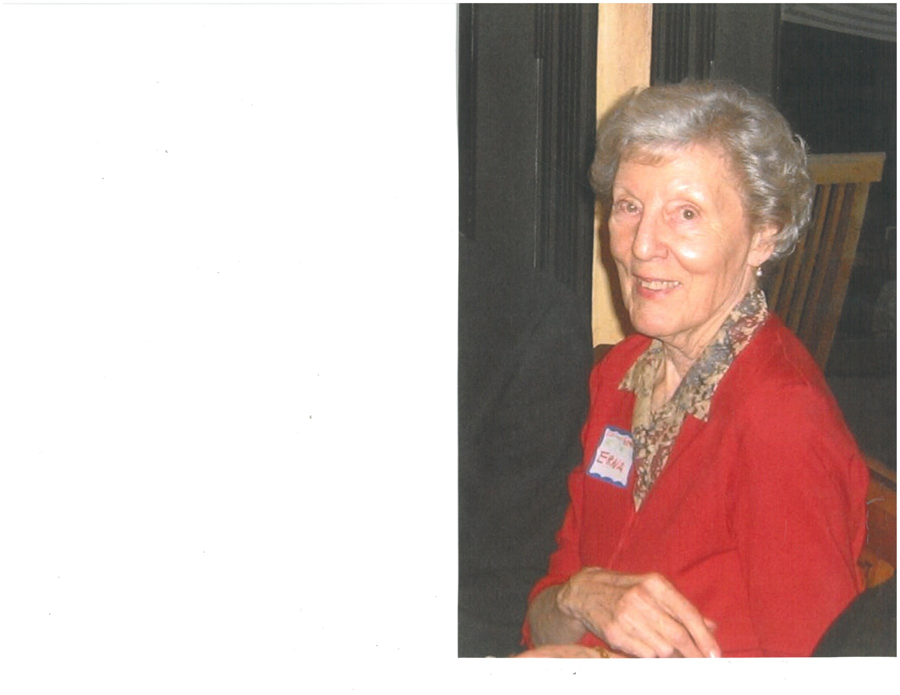 Obituary of Erna Isabel Revilla