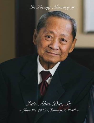 Obituary of Luis Abia Pua