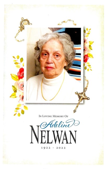 Obituary of Adeline Helena Nelwan