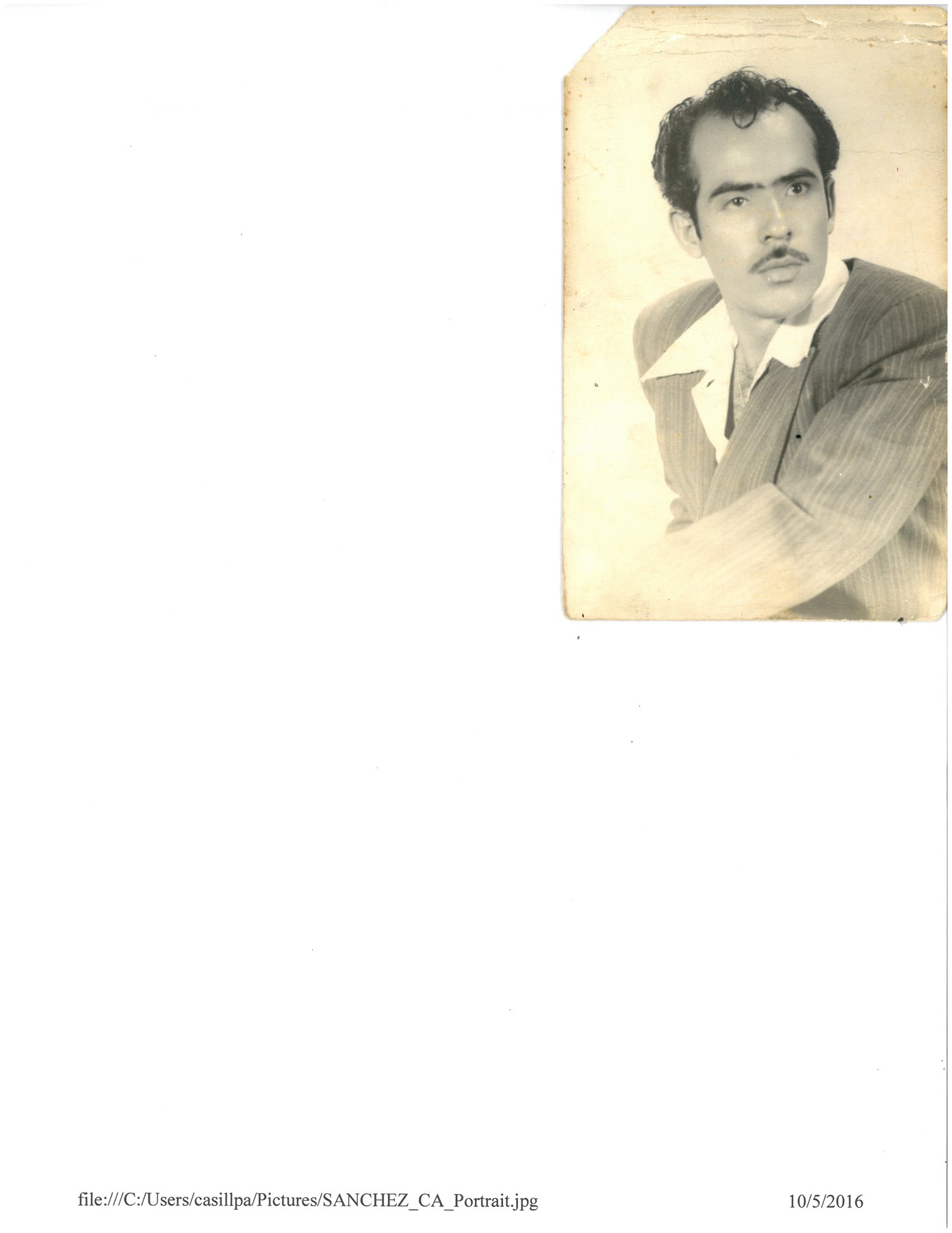 Obituary of Pomposo Sandoval