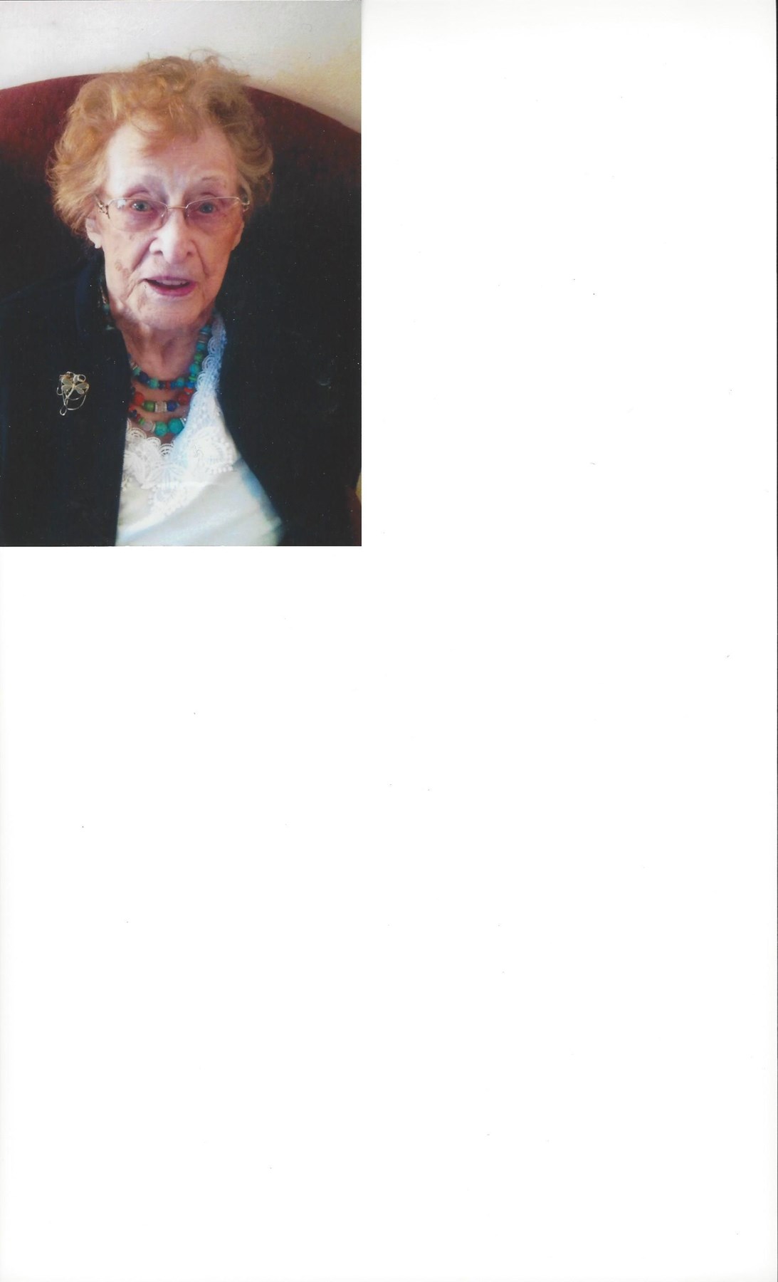 Obituary of Lola May Peckham