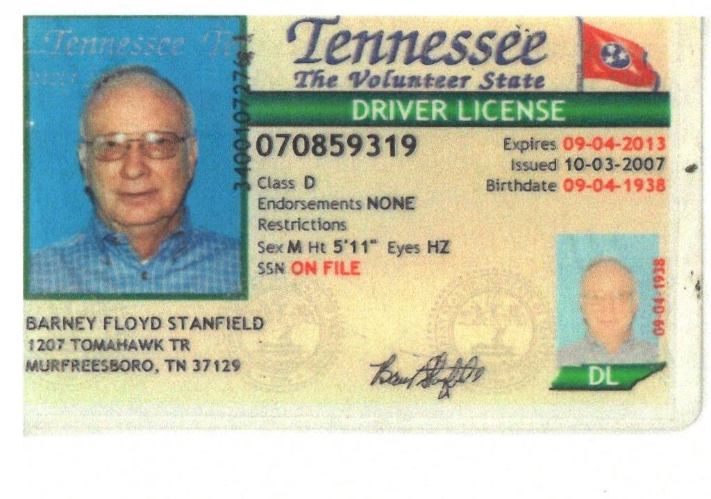 Obituary of Barney Floyd Stanfield