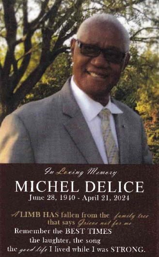 Obituary of Michel Delice