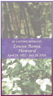 Obituary of Louise Roma Howard