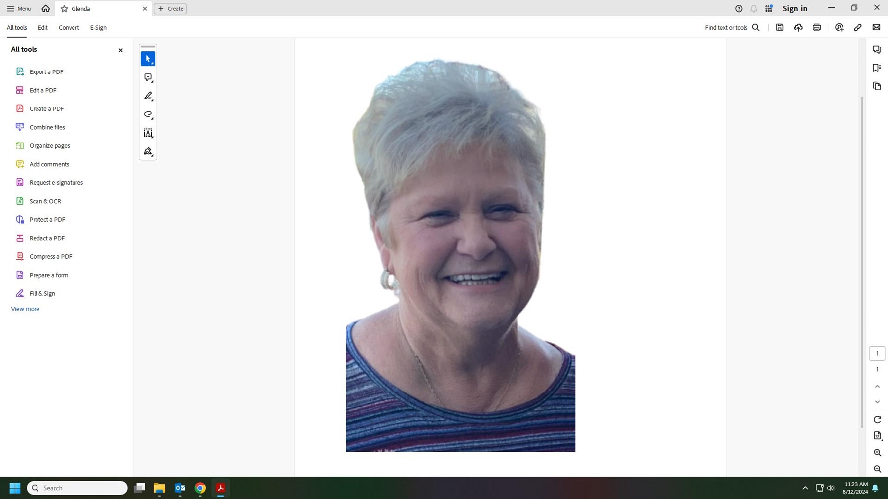 Obituary of Glenda Thomas