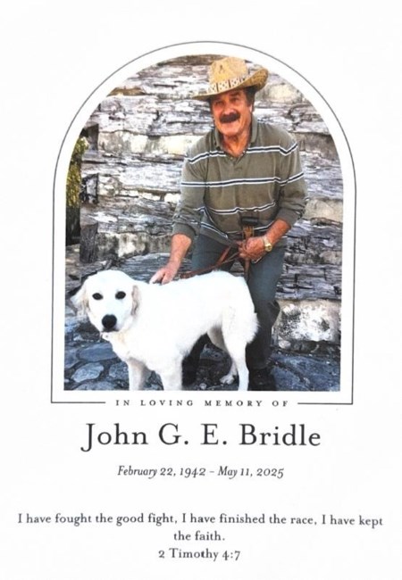 Obituary of John George Edward Bridle
