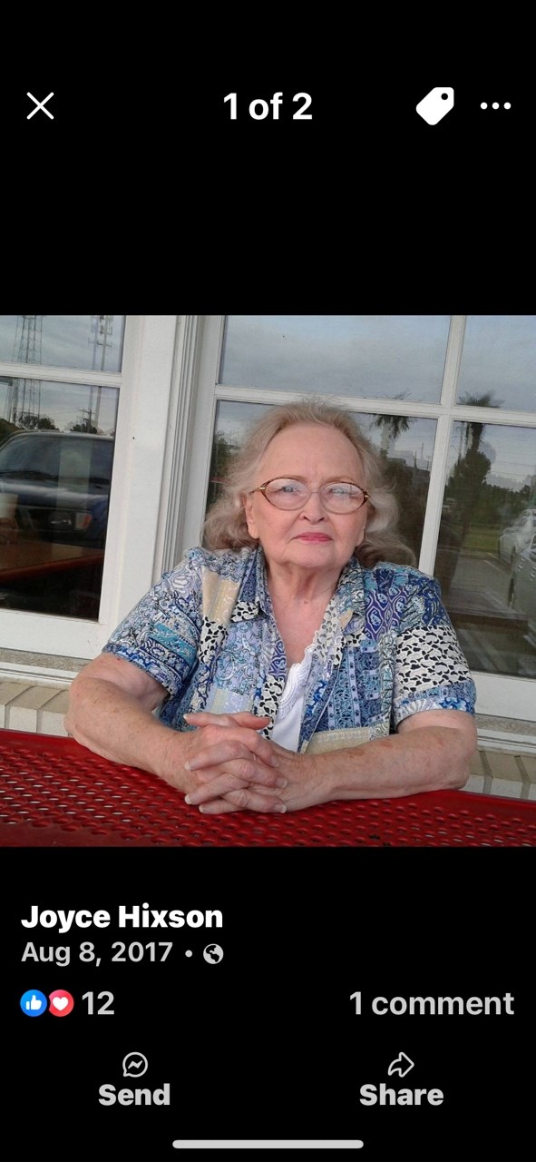 Obituary of Mary Joyce Hixson