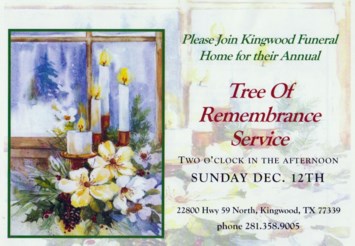 Obituary of Tree of Remembrance 2010