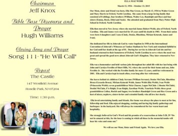 Obituary of Ella Mae Webb