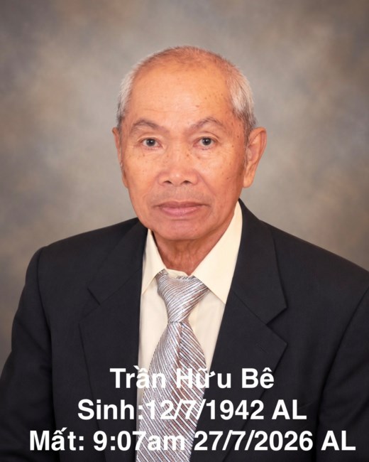 Obituary of Be Huu Tran