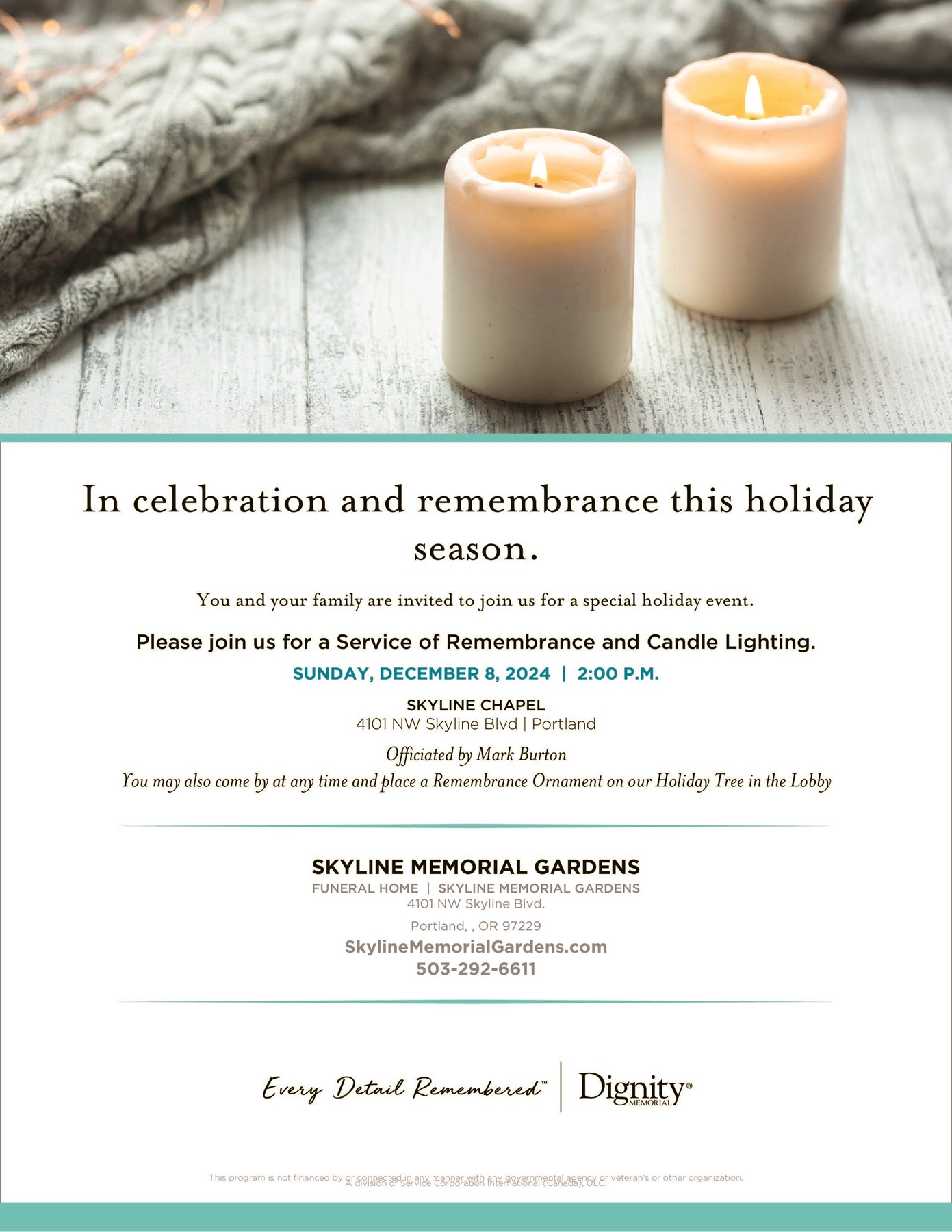 Obituary of Skyline Memorial Gardens Service of Remembrance