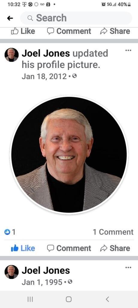 Obituary of Joel Daniel Jones