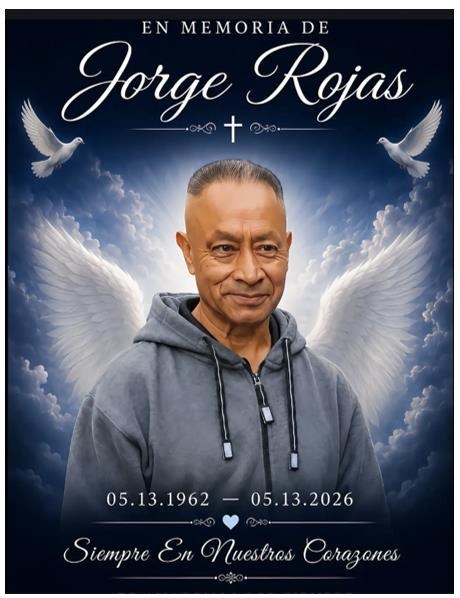 Obituary of Jorge Rojas Ramirez