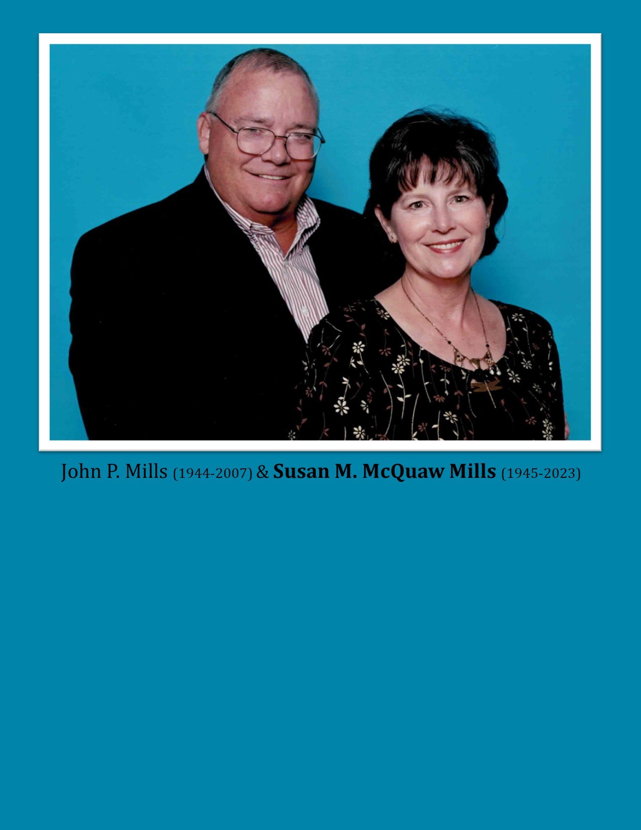 Obituary of Susan Mae Mills