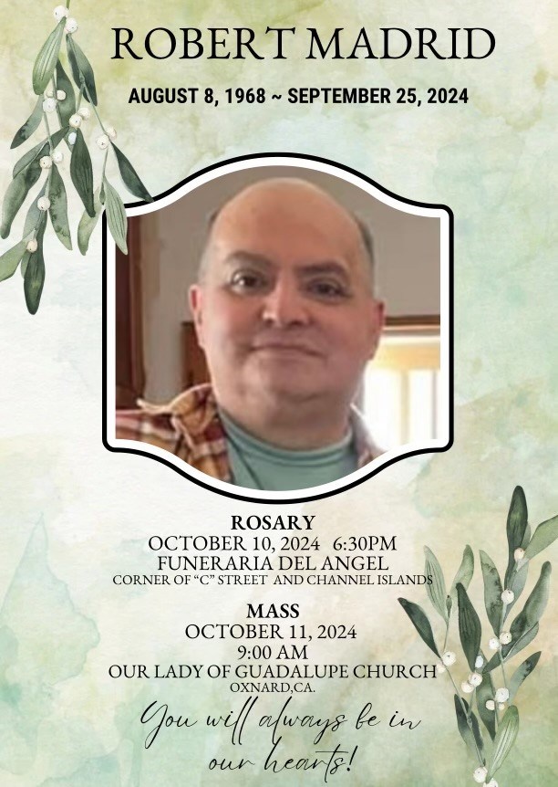 Obituary of Robert Madrid