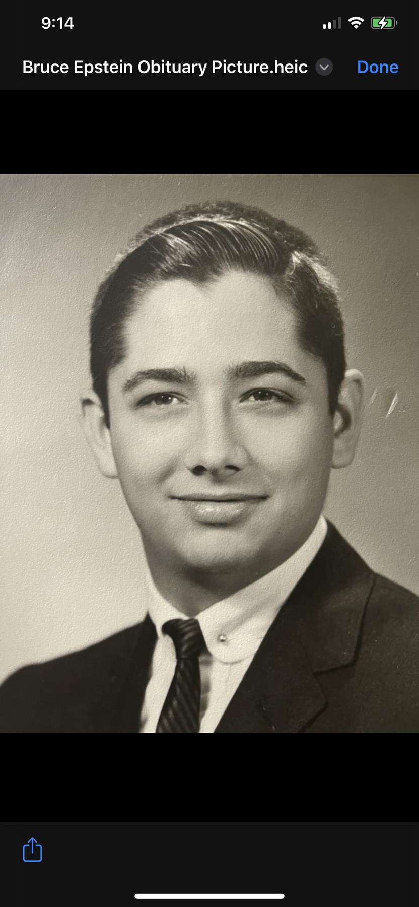 Obituary of Bruce A. Epstein, MD