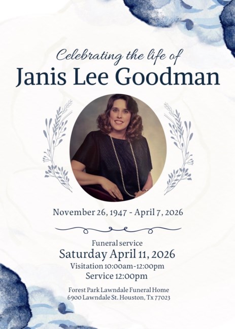 Obituary of Janis Lee Goodman