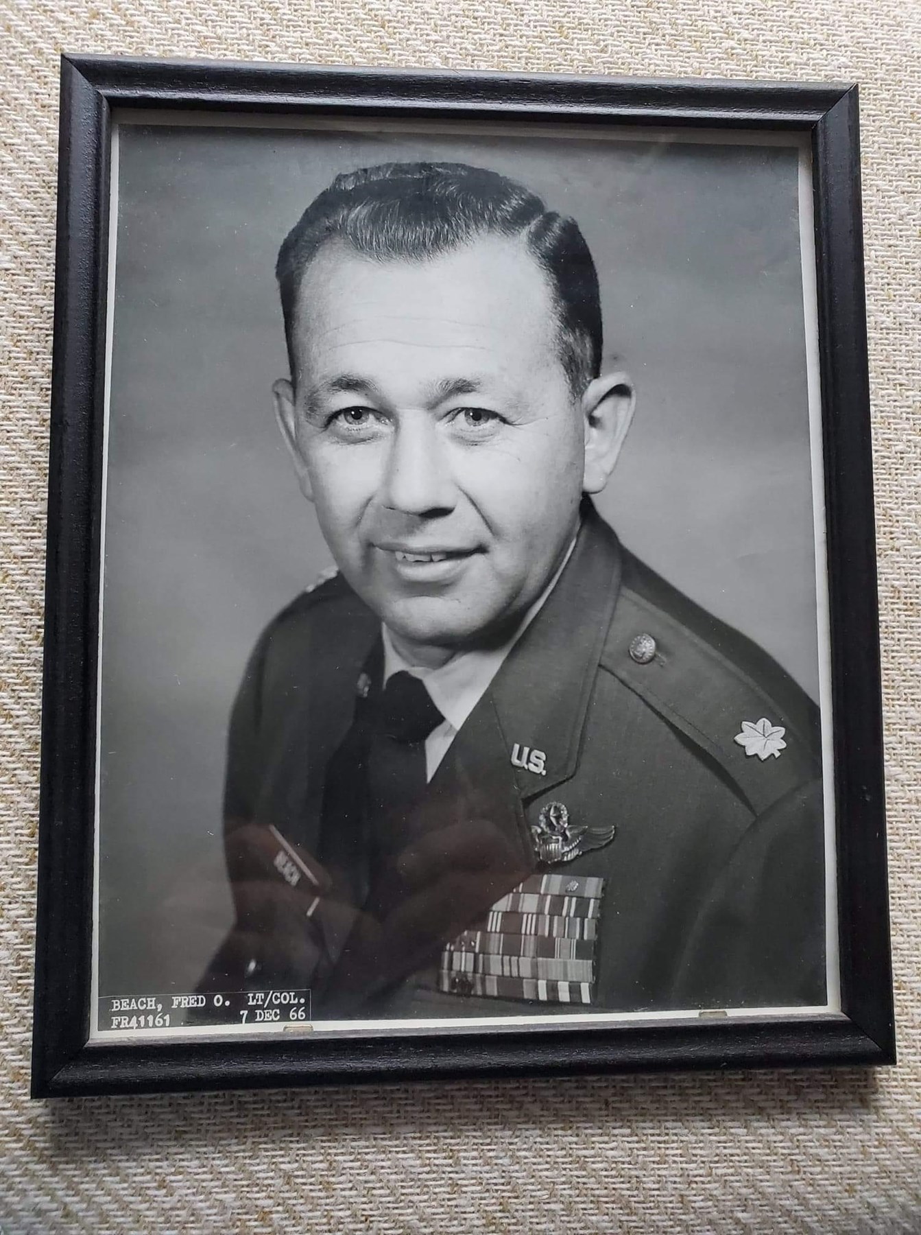 Obituary of Lt. Col. Fred O. Beach, USAF (Retired)