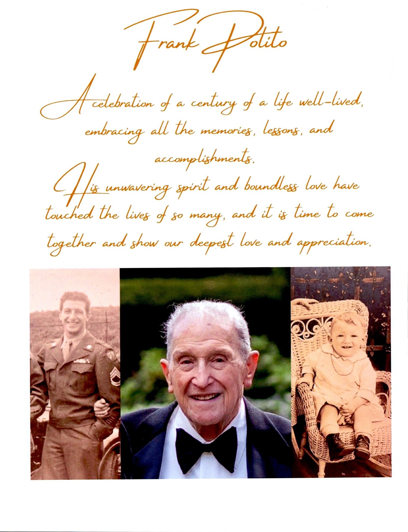 Obituary of Frank J. Polito