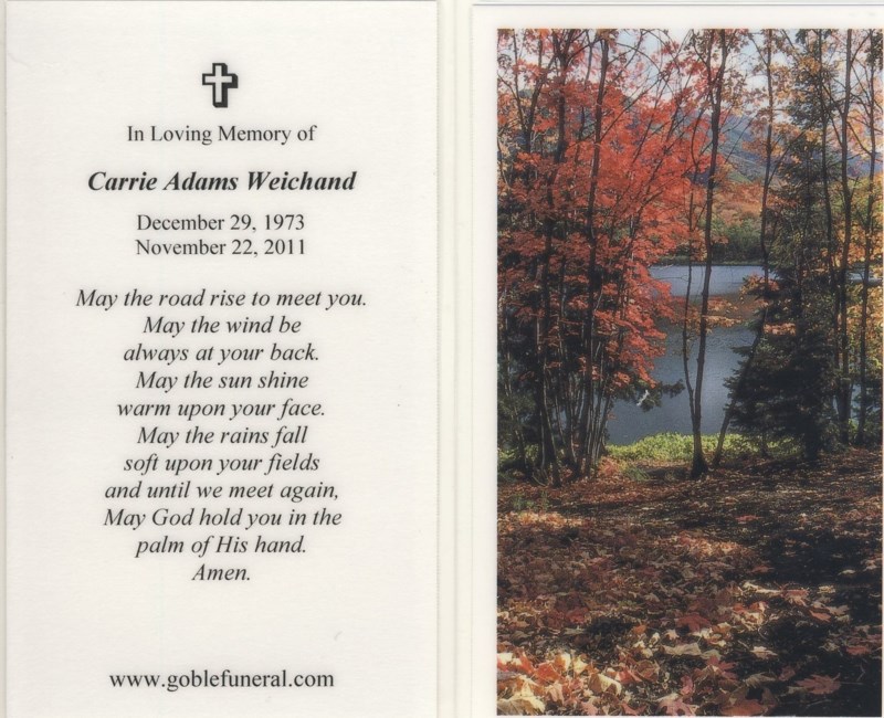 Obituary of Carrie Adams Weichand