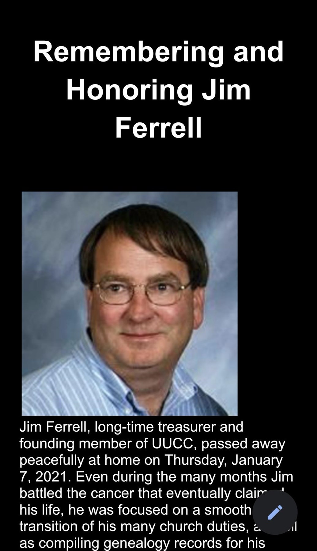 Obituario de George James Ferrell Jr.