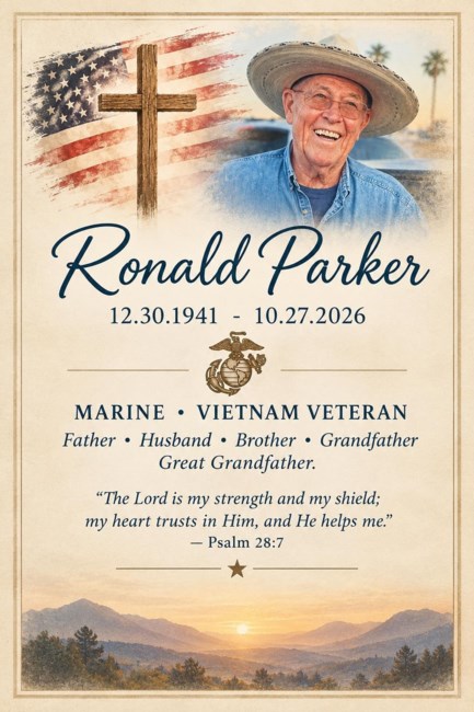 Obituary of Ronald Murray Parker