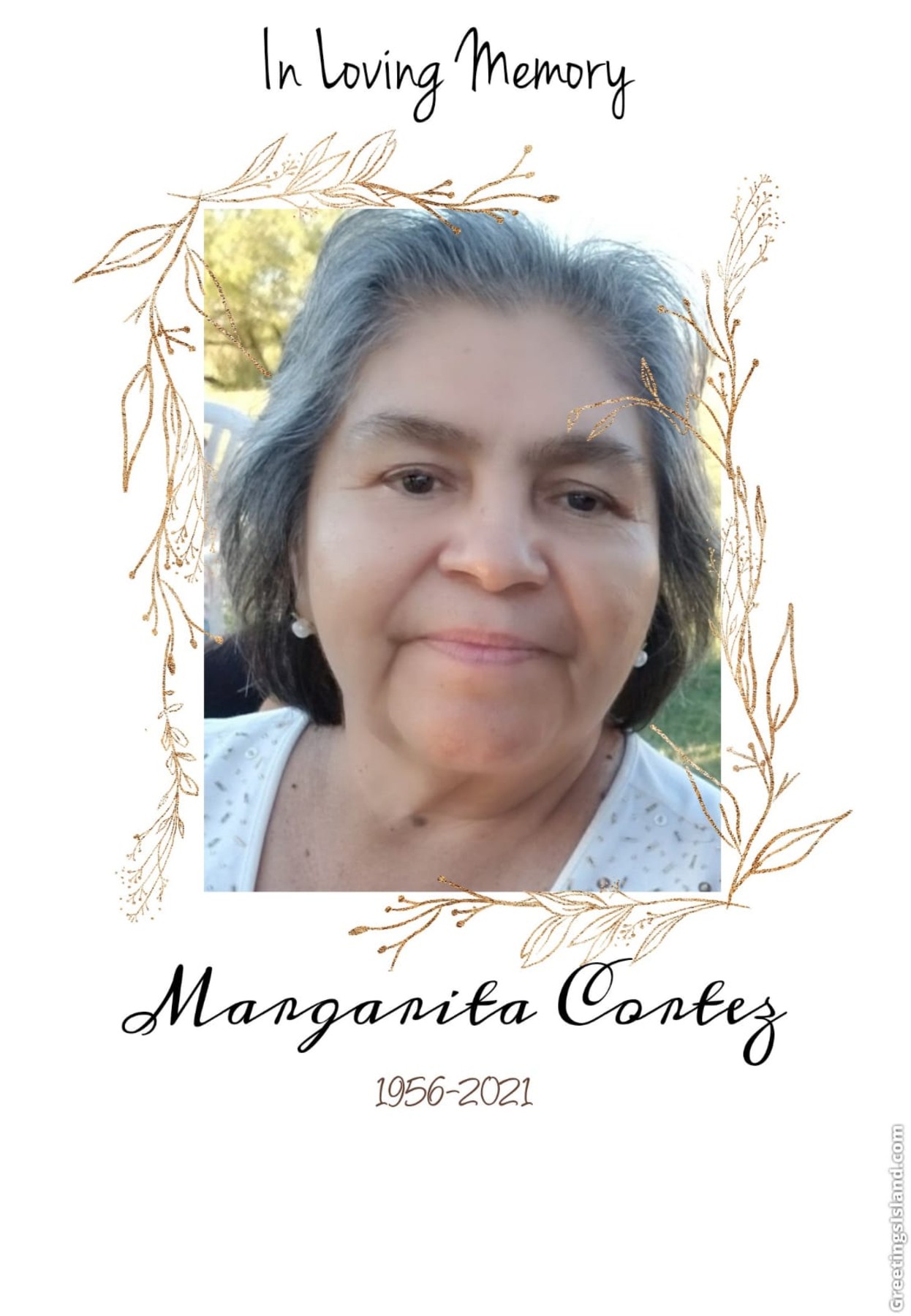 Obituario de Margarita Cortes Barrera