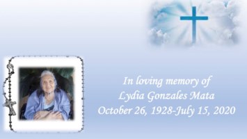Obituary of Lydia G. Mata