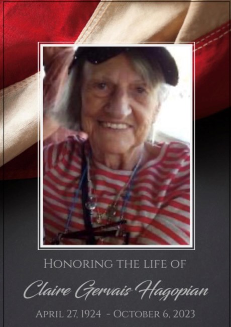 Obituary of Claire A. Hagopian