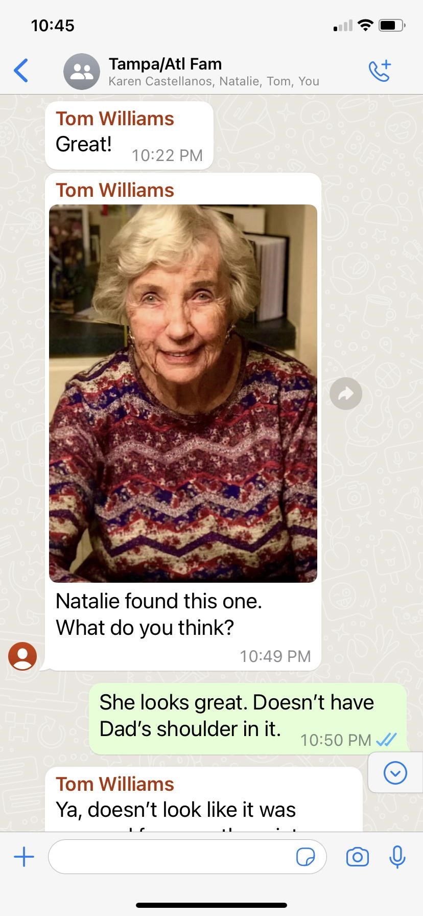 Avis de décès de Barbara Ruth Williams