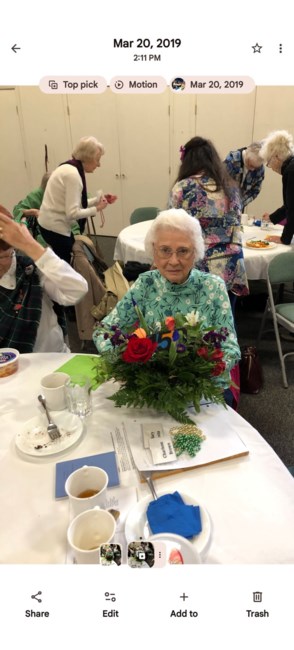 Obituary of Mary Edna Motta