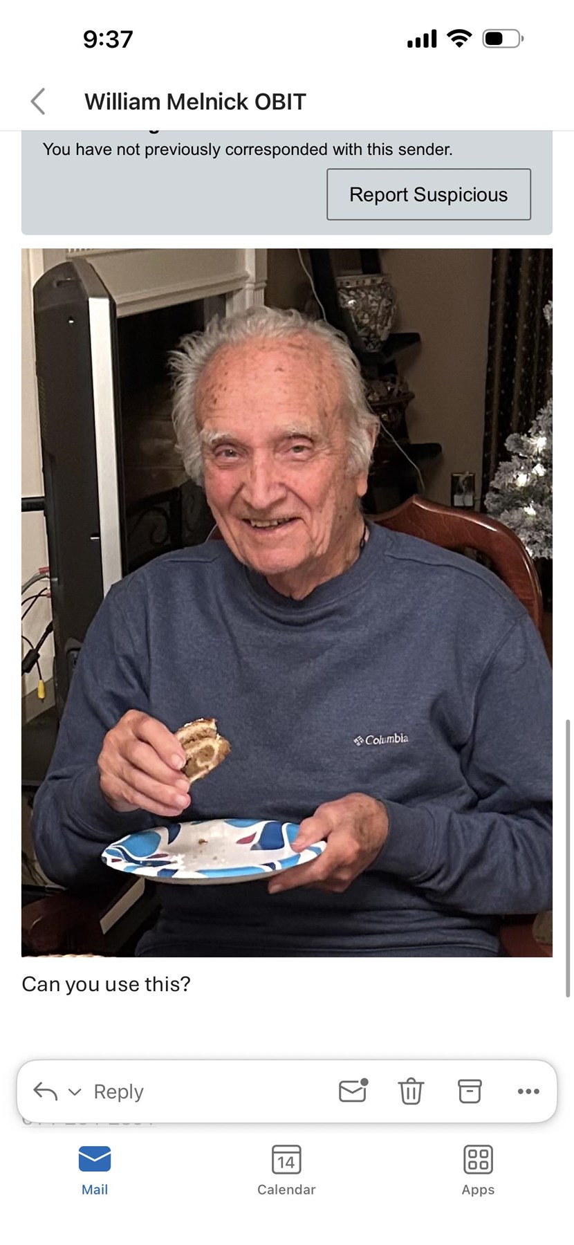 Obituary of William Melnick