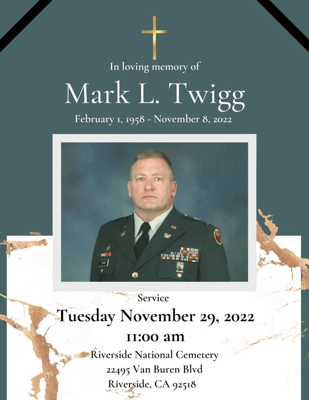 Obituary of Mark Lee Twigg