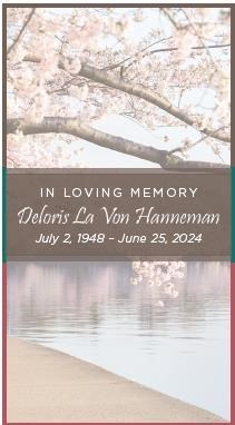 Obituario de Deloris La Von Hanneman