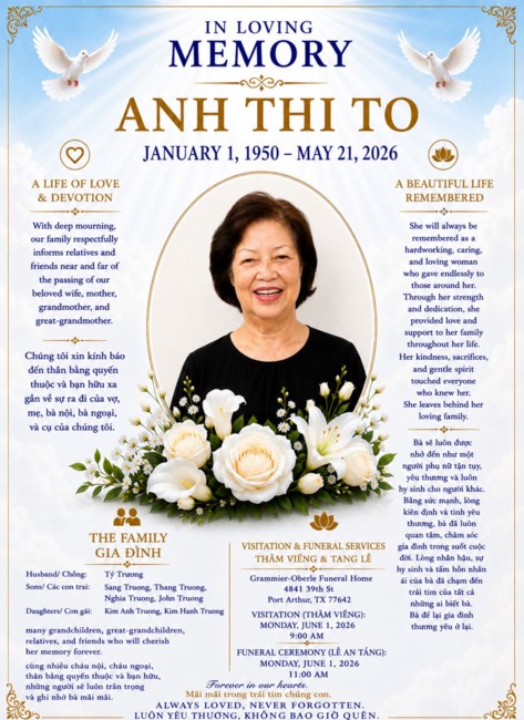 Obituary of Anh Thi To