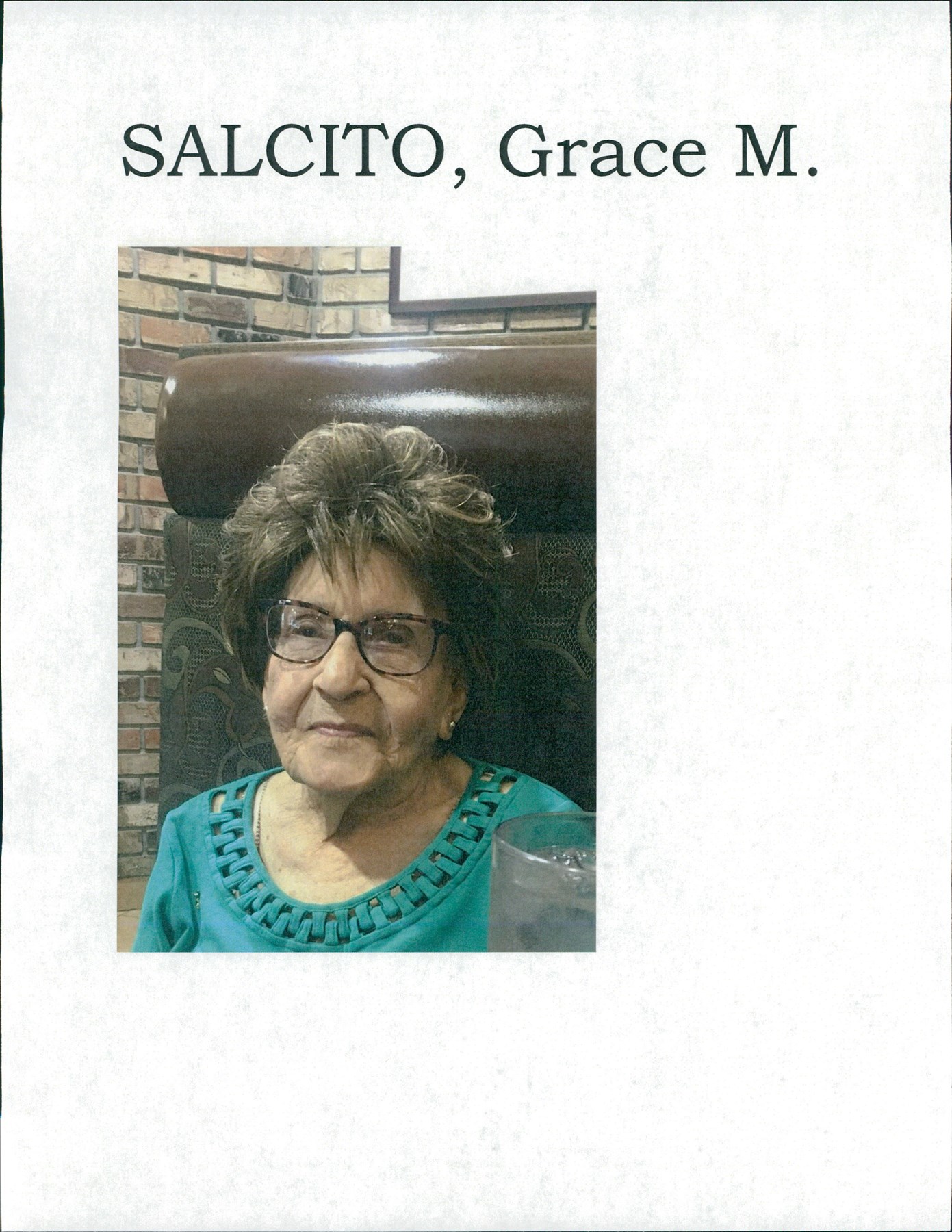 Obituary of Grace M. Salcito