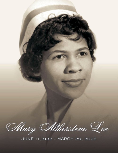 Obituario de Mary Altherstene Lee